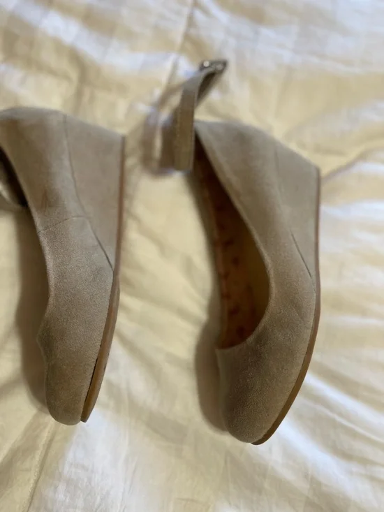 pop Taupe Mary Jane Dress Shoes with Ankle Strap Size 3 - Picture 4 of 8